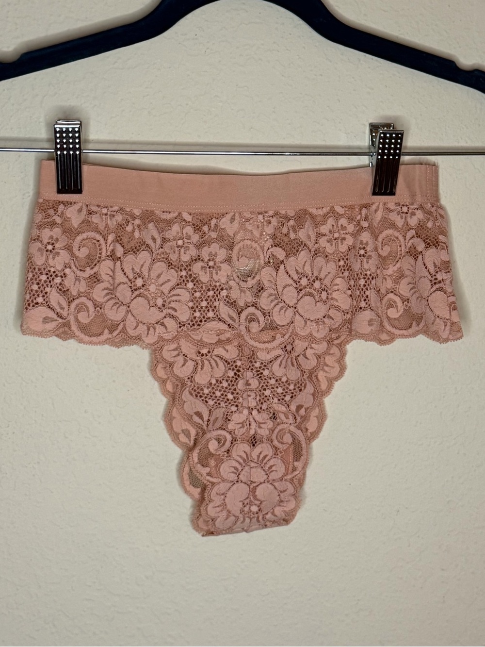 NWT We Are HAH Spin Me Lace Cheeky Panties in Cooper Rose Size XS
